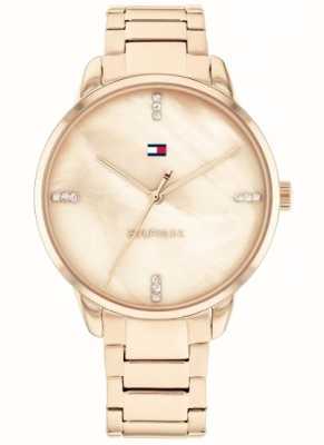 Tommy Hilfiger Women's Paige | Mother-of-Pearl Dial | Rose Gold Stainless Steel Bracelet 1782545