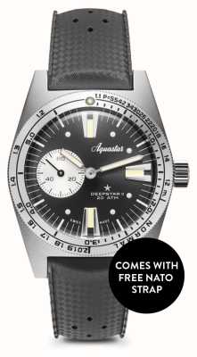 Aquastar Deepstar II (20 ATM) Steel Grey / Tropic Strap + FREE Grey NATO Strap DS2-TRO SG