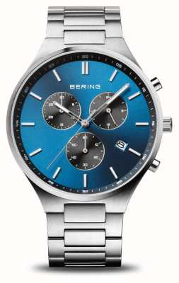 Bering Titan Chrono | Blue Dial | Titanium Bracelet 11743-707