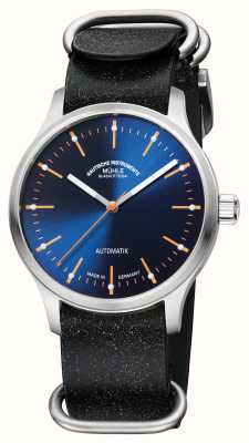 Muhle Glashutte Panova Bleu Limited Edition Black Leather Strap M1-40-72-LB