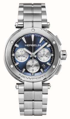Herbelin Newport | Automatic | Chronograph | Blue Dial | Stainless 268B42