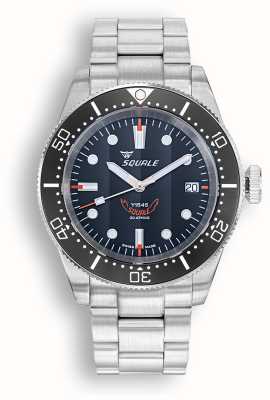 Squale 1545 Black Dial | Stainless Steel Bracelet 1545BKBKC.AC
