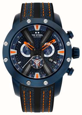 TW Steel Men's Limited Edition | World Rally Championship | Blue Dial | Blue Leather and Rubber Strap GT11