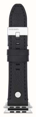 Diesel Apple Watch Strap | Black Leather | 42-44mm DSS0001