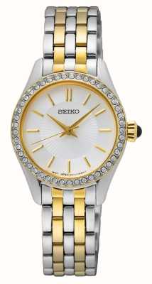 Seiko Women's | White Dial | Two Tone Stainless Steel Bracelet SUR540P1