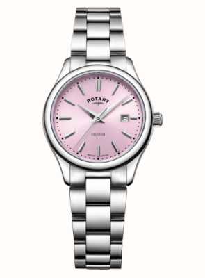 Rotary Women's Oxford | Pink Dial | Stainless Steel Bracelet LB05092/76