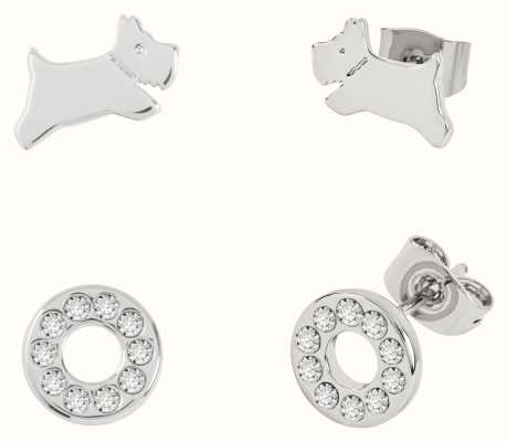 Radley Jewellery Set of 2 Stud Earrings | Sterling Silver | Crystal Set RYJ1311S
