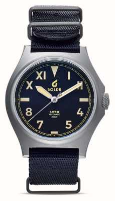 Boldr Safari Ranger Kopje Automatic (40mm) Black Dial / Black Nylon SFR-FI-KOP-40-20