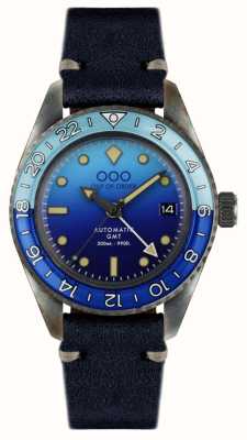Out Of Order Bomba Blu Automatic GMT (40mm) Blue Dial / Dark Blue Leather OOO.001-25.BB