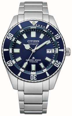 Citizen Promaster Diver Automatic Super Titanium (41mm) Blue Dial / Titanium Bracelet NB6021-68L