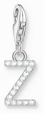 Thomas Sabo Charm Pendant Letter Z With White Stones Sterling Silver 1963-051-14