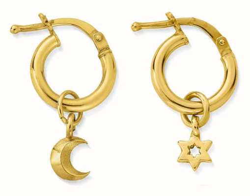 ChloBo Wisdom & Guidance Small Hoop Earrings Gold Plated GEH31814037