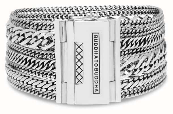 Buddha To Buddha Multi Chain Nathalie Bracelet Silver 124 Size E 001J011240105