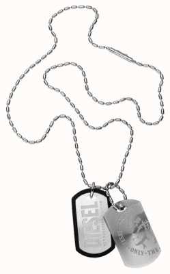 Diesel Men's Double Black-Plated Dog Tag DX0014040 - First Class