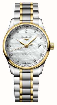 LONGINES Master Collection (34mm) Mother-of-Pearl / Two-Tone Stainless Steel Bracelet L23575877