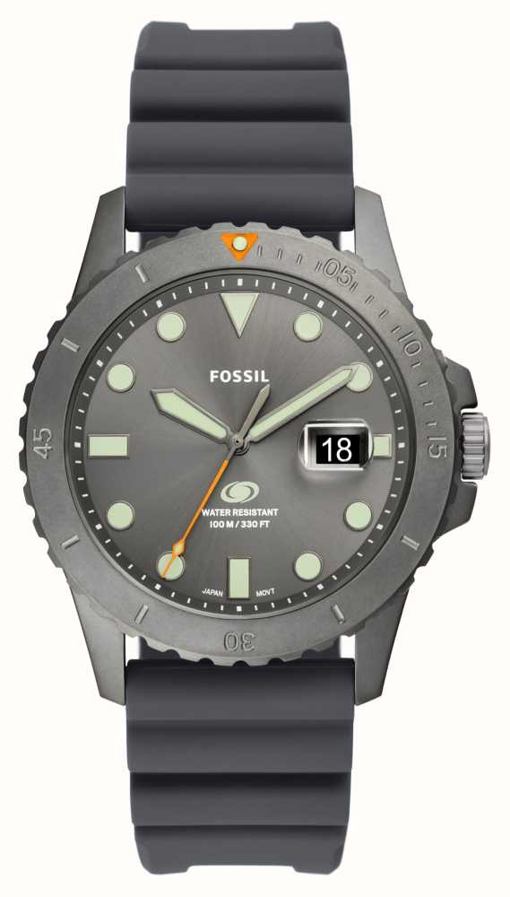 Fossil Blue Dive (42mm) Grey Dial / Grey Silicone Strap FS5994
