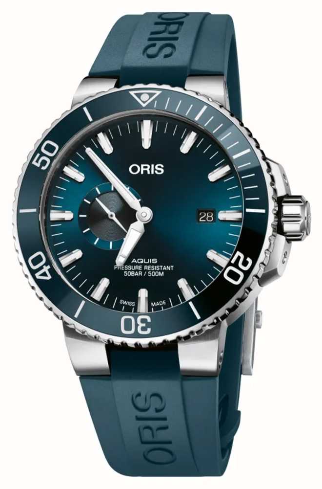 ORIS Aquis Small Second Date Automatic 45.5mm Blue Dial 01 743