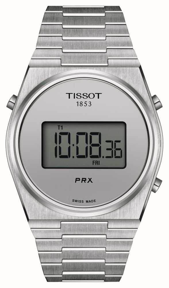 TISSOT PRX Digital 40MM Quartz SS Black Men's Watch T137.463.11