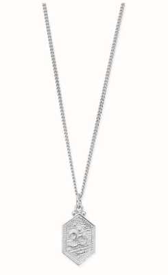 ChloBo MAN Curb Chain Om Necklace - 925 Sterling Silver SNCC2674M