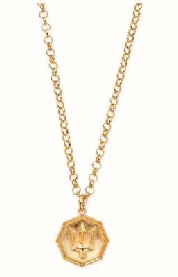 ChloBo MAN Belcher Chain Trident Necklace - Gold Plated GCBEL3C032M