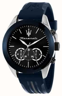 Maserati Men's Traguardo (45mm) Blue Chronograph Dial / Blue Silicone Strap R8871612046