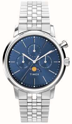 Timex Marlin Moonphase (40mm) Blue Dial / Stainless Steel Bracelet TW2W51300