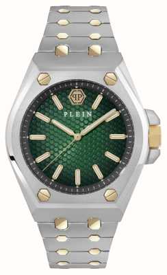 Philipp Plein PLEIN EXTREME GENT (43mm) Green Fumé Dial / Two-Tone Stainless Steel Bracelet PWPMA0224