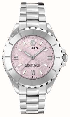 Philipp Plein PLEIN HEAVEN (38mm) Pink Logo Dial / Stainless Steel Bracelet PWPOA0324