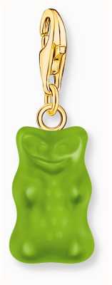 Thomas Sabo x HARIBO Green Goldbear Gummy Bear Charm Gold-Plated Sterling Silver 2192-413-6