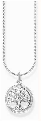 Thomas Sabo Tree of Love White Zirconia Pendant Sterling Silver Necklace 45cm KE2214-051-14-L45V