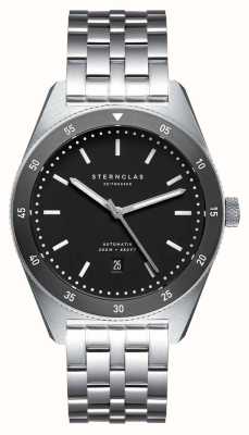 STERNGLAS Marus Automatic (42mm) Black Dial / Stainless Steel Bracelet S02-MA03-ME01