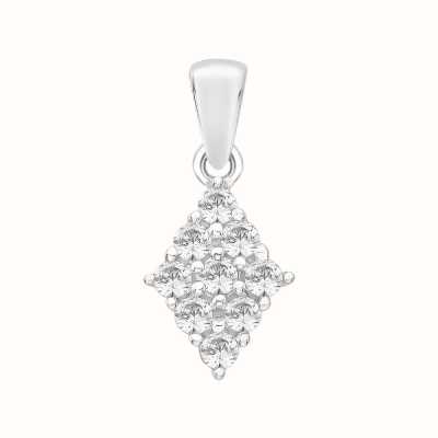 Perfection Crystals Diamond Shaped Cluster Pendant (0.50ct) P3293-SK