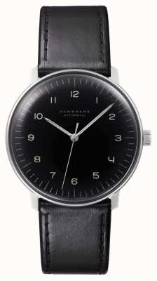 Junghans Men's Max Bill Automatic Black Leather 027/3400.04