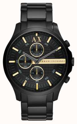 Armani Exchange Men's | Black Chronograph Dial | Black PVD Bracelet AX2164