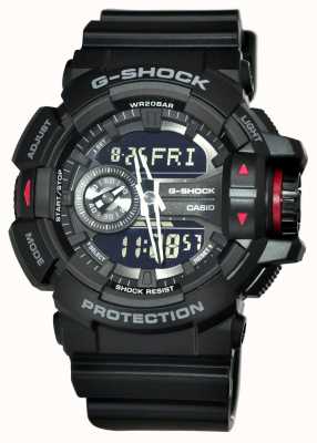 Casio Men's G-Shock Black Chronograph Watch GA-400-1BER