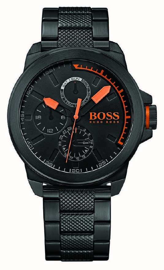 Hugo Boss Orange Mens Black IP Black 
