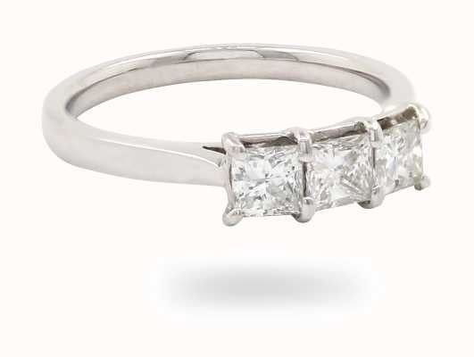 18k White Gold 3 Stone Diamond Ring JM1372