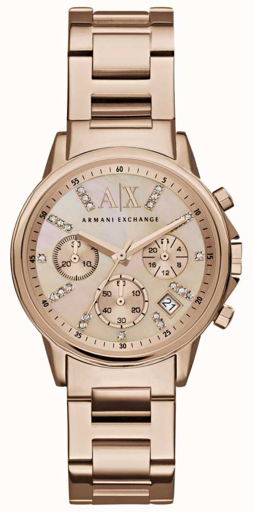 Womans Rose Gold Chronograph Dial 