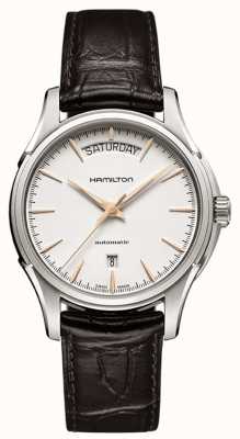 Hamilton Jazzmaster Day-Date Automatic *Ocean's Eight - 2018* (40mm) White Dial / Brown Leather Strap H32505511