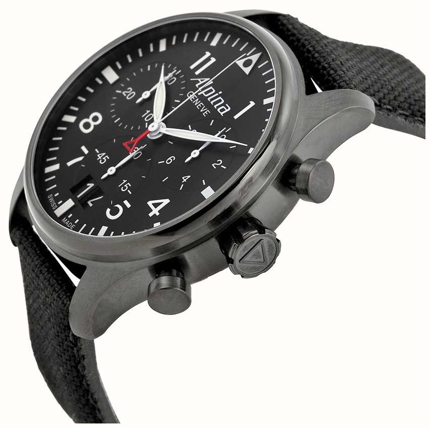 alpina mens startimer pilot chronograph quartz