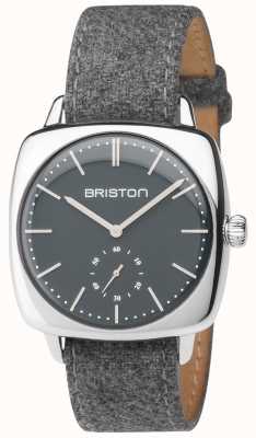 Briston Men's Clubmaster Vintage Grey Dial Grey Fabric Strap 17440.PS.V.17.LFG