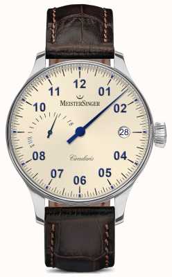 MeisterSinger Men's Circularis Power Reserve Hand Wound Ivory CCP303