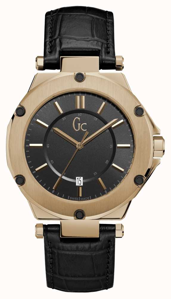 gc 3 mens sport date bronze round dial