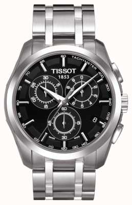 Tissot Men's Coutourier Chronograph Black Dial Stainless Steel T0356171105100
