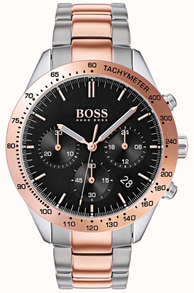 boss rose gold watch