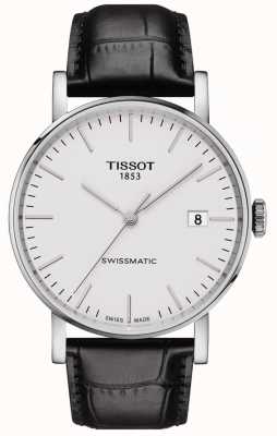 Tissot Men's Everytime Swissmatic Automatic Black Leather Strap T1094071603100