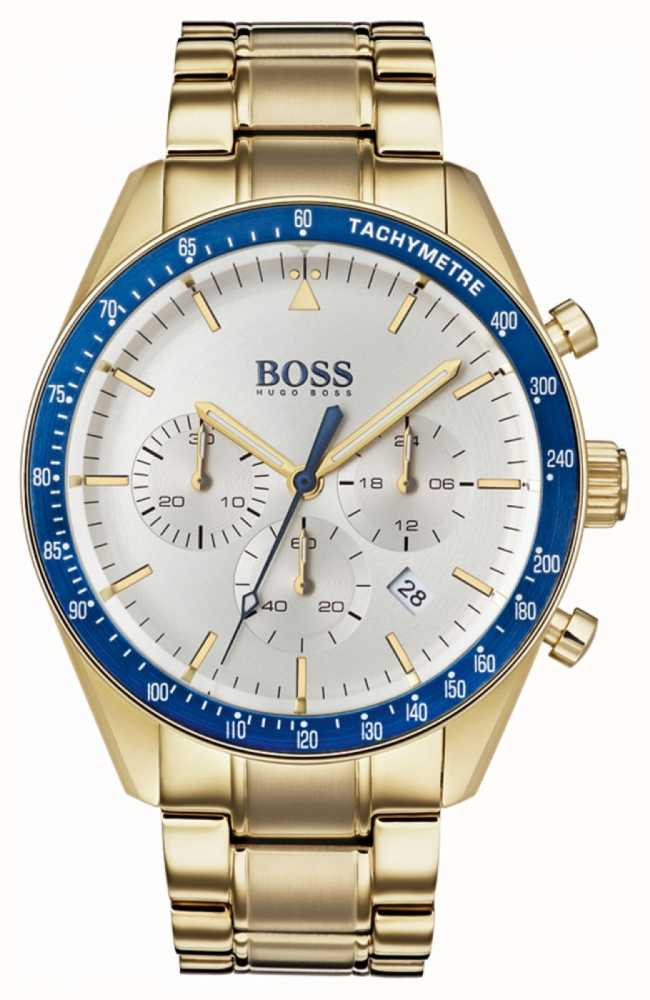 hugo boss gold watch mens