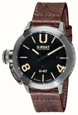 U-Boat Classico 47 AS1 Automatic Brown Leather Strap 8105