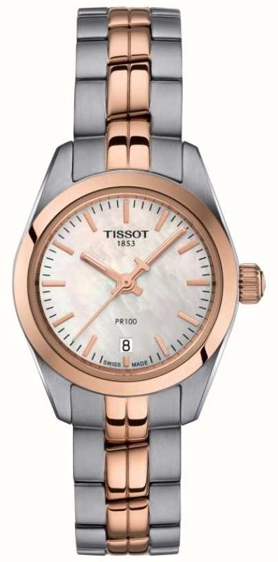 tissot mother of pearl ladies watch