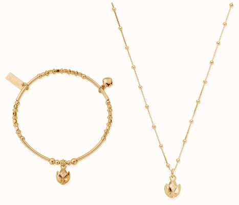 ChloBo | Gold Beautiful Soul Set | Necklace & Bracelet GBNVAL19